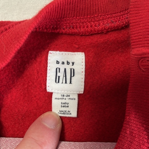 18-24M GAP Reindeer jumpsuit/romper - Picture 3 of 3